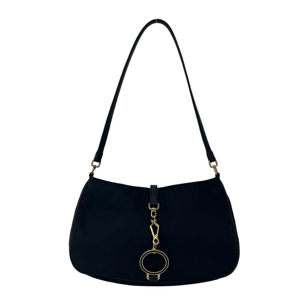 Prada Nylon Leather Shoulder Bag